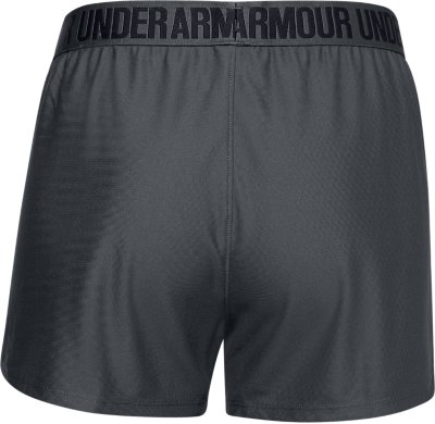 Under Armour UA HeatGear Grey Gym Sports Play Up 2.0 Grey Ladies Running Shorts 